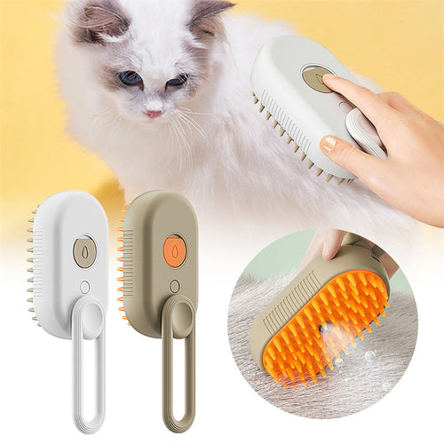 PawLife 3-in-1 Steam Grooming Brush